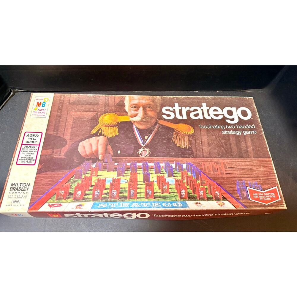 Vintage 1976 Stratego Board Game Complete